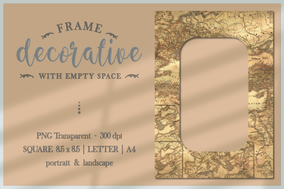 Ancient Map - FRAME PNG