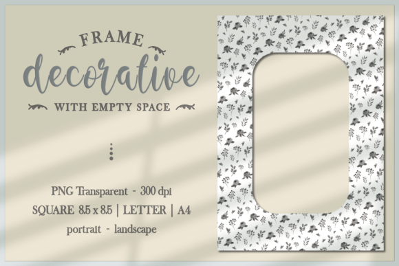 Black and White Floral Frame PNG: A Versatile Design Tool for Creative Projects