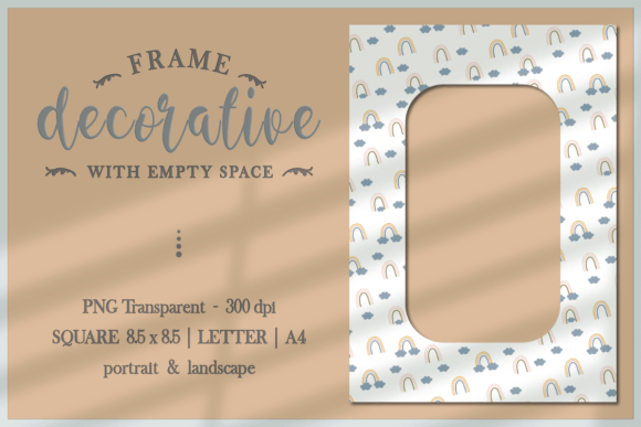 Boho Rainbow - FRAME PNG: A Strategic Tool for Creative Expression and Branding