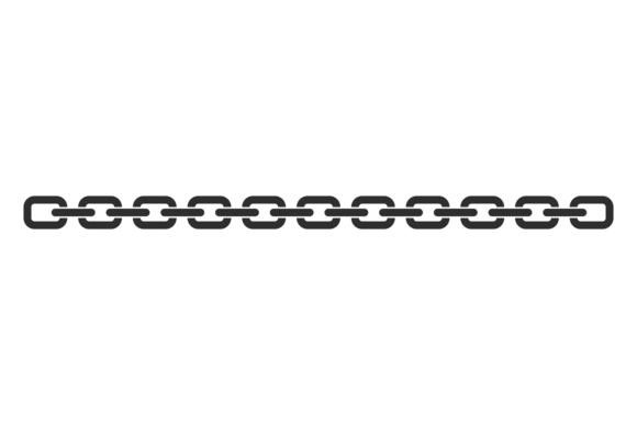 Chain Border. Black Iron Links. Decorati: A Stylish and Functional Design Element