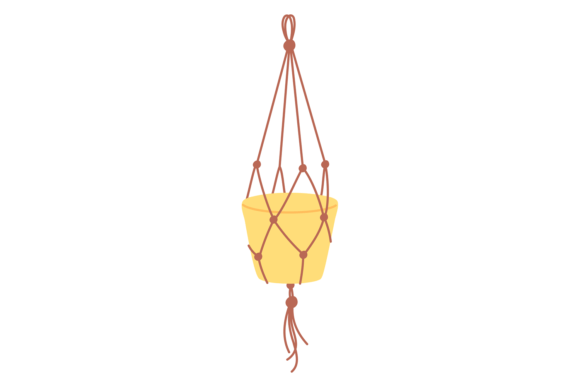 Decorative Rope Net with Hanging Flowerp: A Versatile Solution for Creative Spaces