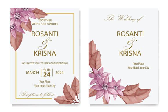 Floral Foliage Wedding Invitation: A Touch of Natural Elegance