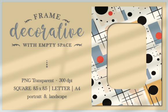 Geometric Abstract - FRAME PNG