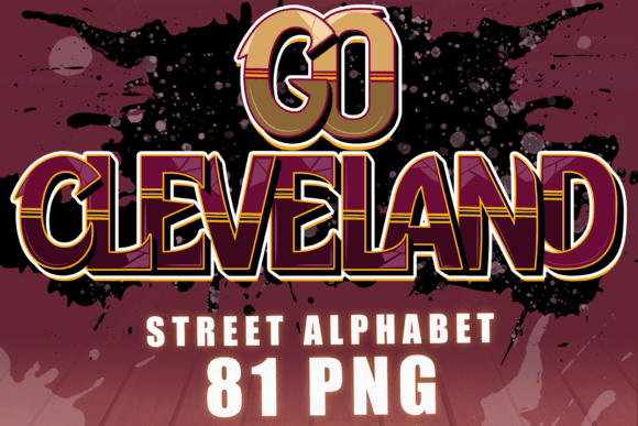 Go Cleveland Graffiti Alphabet, 81 PNG: A Creative Resource for Artists and Designers