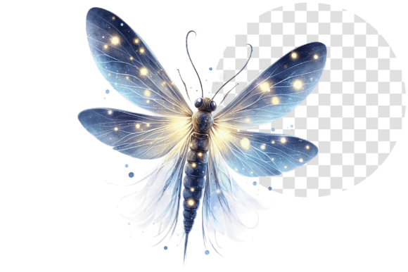 Magical Watercolor Firefly Mystical
