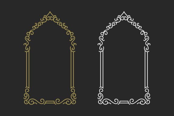Modern Floral Ornaments Decorative 3: A Versatile Design for Creative Projects