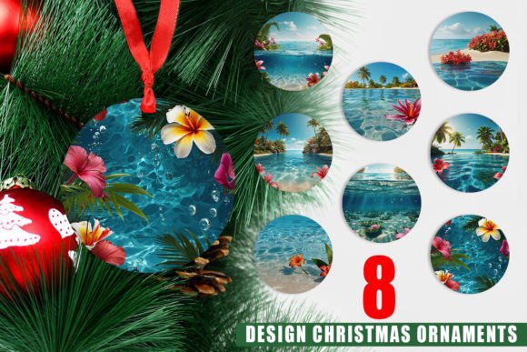 Ornament Tropical Beach: A Versatile Design for Creative and Professional Use