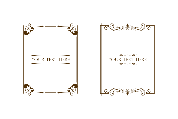 Ornamental Floral Vintage Frames: A Timeless Addition to Your Design Collection