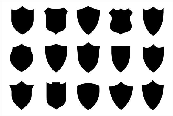Shield Vector Silhouette Art Design