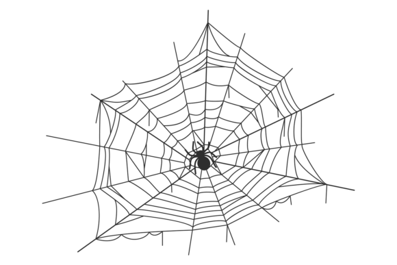Spiderweb Icon. Round Net. Halloween Dec: A Versatile Decorative Element for Seasonal Design