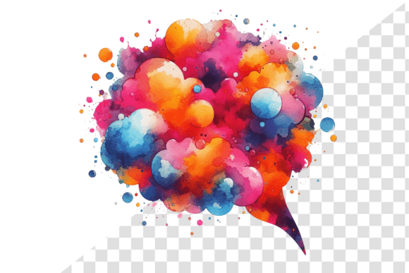 SplashTalk Watercolor Chat Bubble: A Vibrant Way to Express Thoughts and Emotions