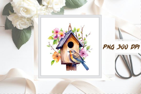 Watercolor Birdhouse Clipart Bundle: A Strategic Resource for Creative and Commercial Use