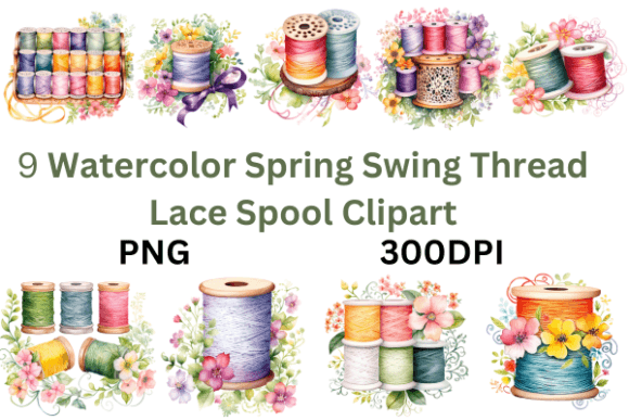 Watercolor Spring Swing Thread Lace: A Delightful Fusion of Art and Craft